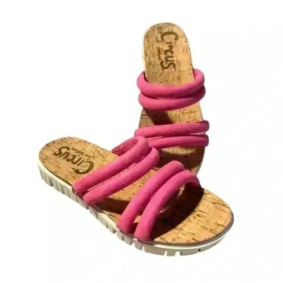 Circus by Sam Edelman Sandals PINK‎ and Cork - Picture 1 of 5
